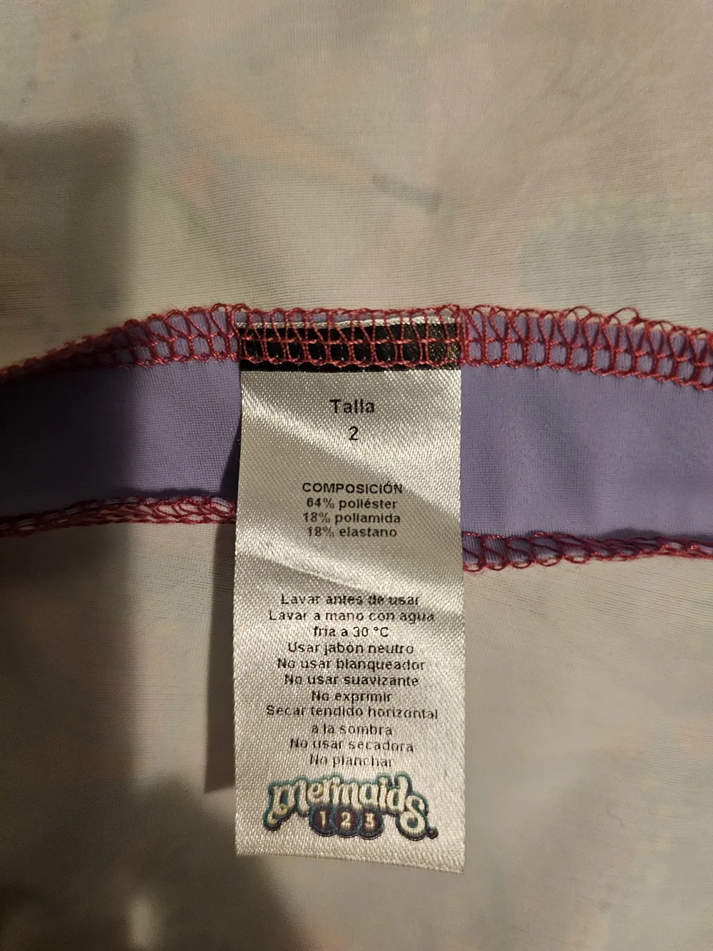 NWT! MERMAID 123 Baby Lavender Butterfly Print Rashguard Swim Set Size 2